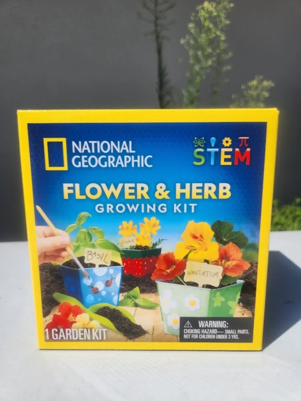 New National Geographic Flower and Herb Gardening Activity Kit for Kids Indoor O